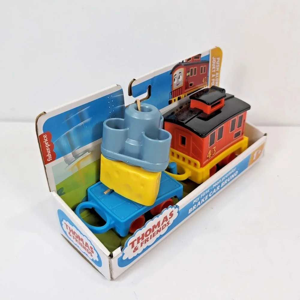 Thomas & Friends My First Brake Car Bruno Train Push Along w/ Stacking Cargo NEW